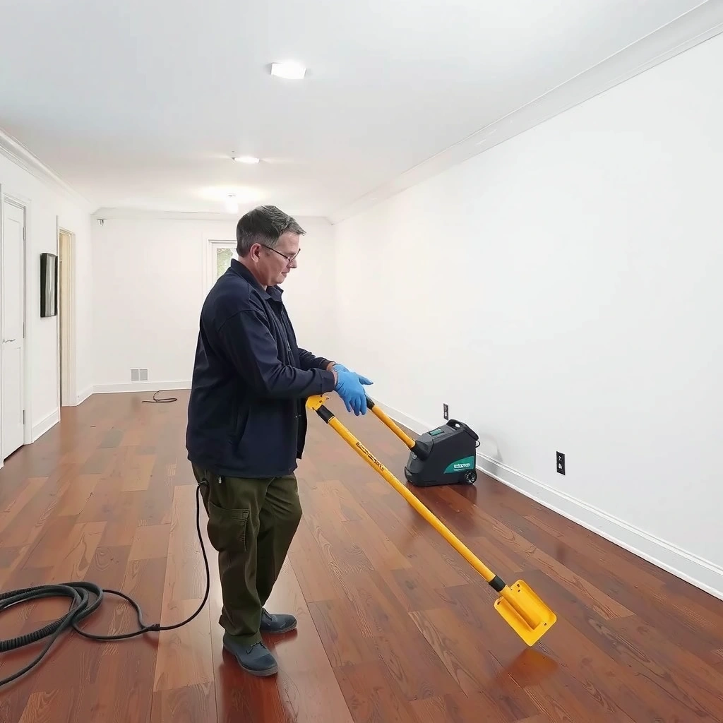 Image showing areas to check for moisture sources under hardwood floors to prevent mold growth.