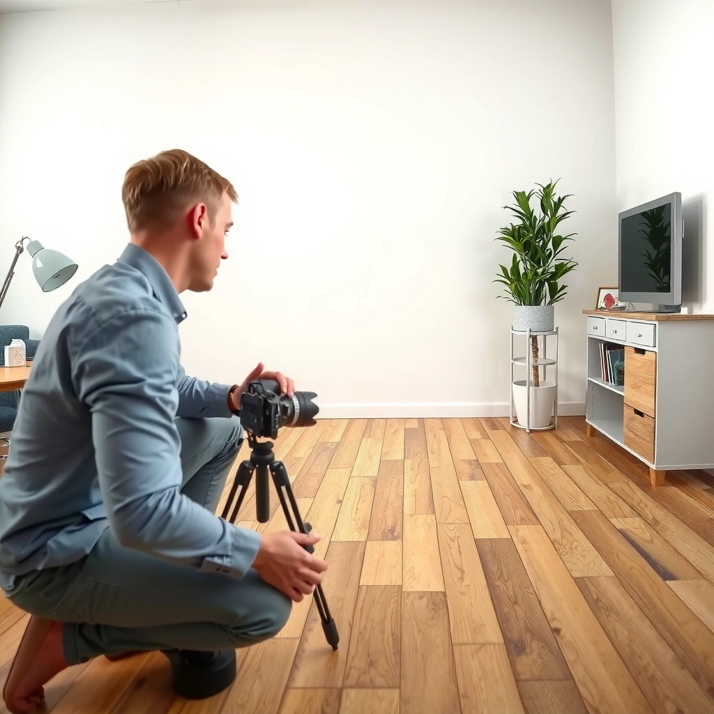 Measuring scratch depth on engineered wood floors to determine repair needs
