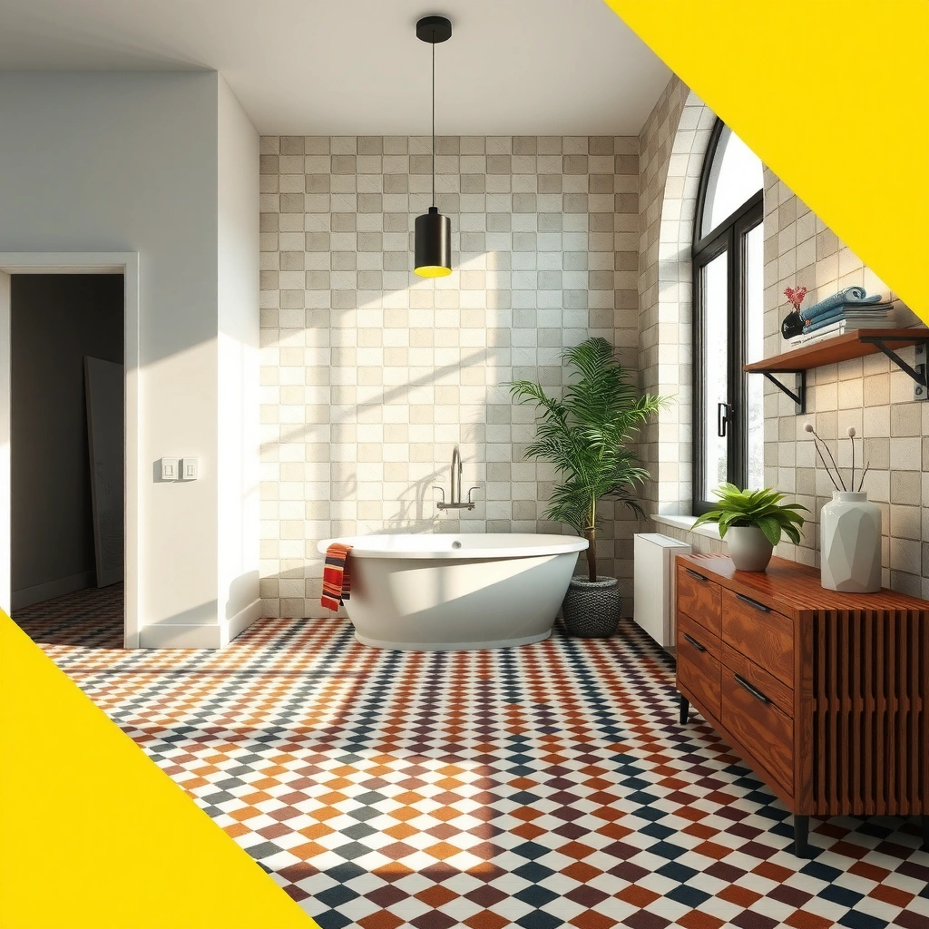 Different types of stains on mosaic tile floors for cleaning guidance.