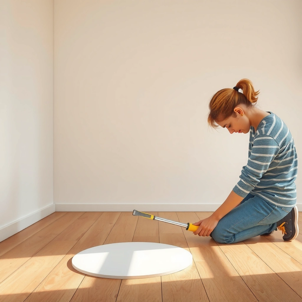 Comparison of scuffed surface versus deep scratch on vinyl floors for repair assessment