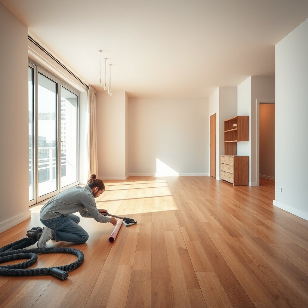 Different types of damage to vinyl floors including scratches, seam lifts, punctures, and cracks.