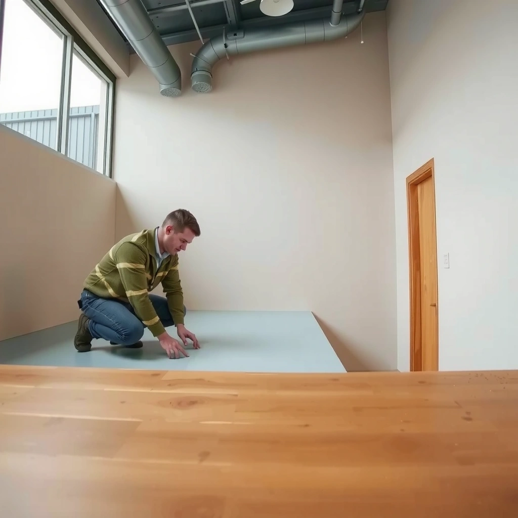 Image showing examples of buckling in polyaspartic floors, highlighting where it typically starts.