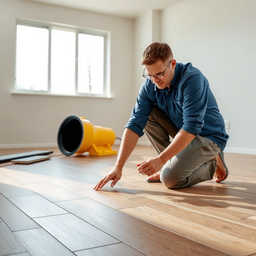Checking for moisture, subfloor issues, and installation problems in vinyl flooring