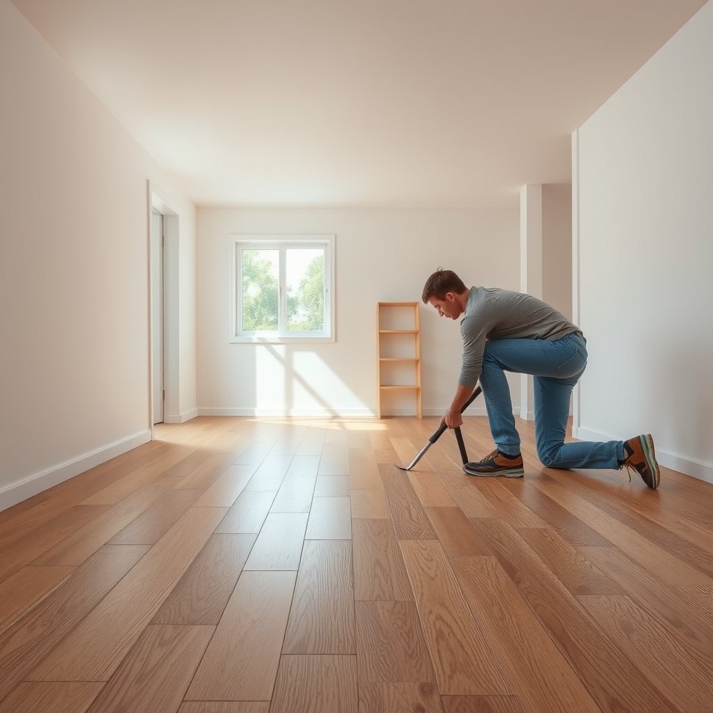 Image showing different types of cracks in wood-look tile floors and their possible causes.