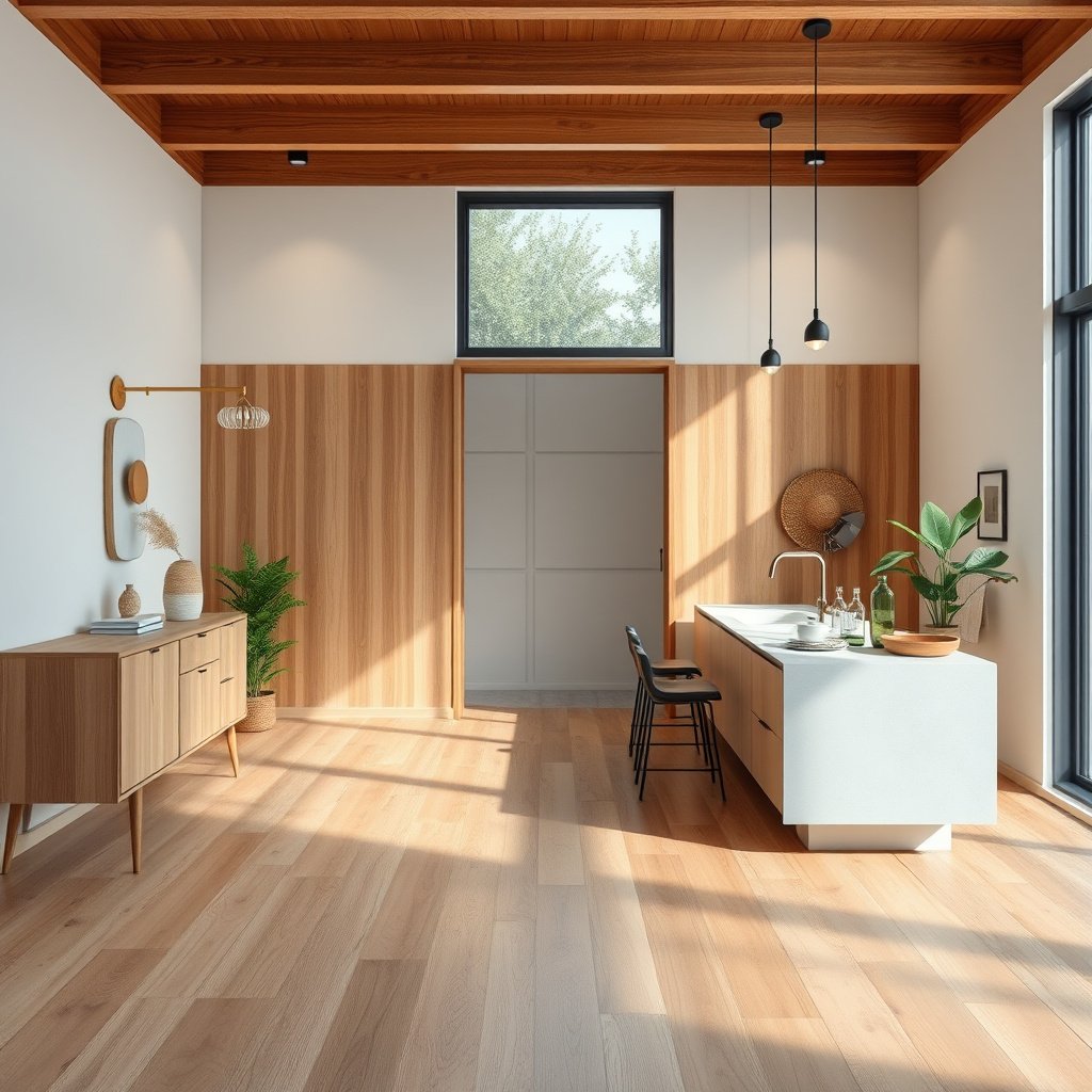 Image showing different types of stains on wood-look tile surfaces and grout for cleaning guidance