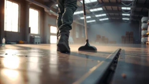 Steps for maintaining industrial floors with practical care techniques and best practices.