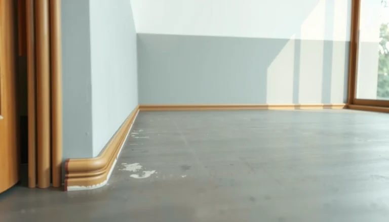 Step-by-step guide on how to install baseboards with polished concrete floors