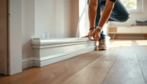 Step-by-step guide on how to install baseboards with WPC flooring for a seamless finish.