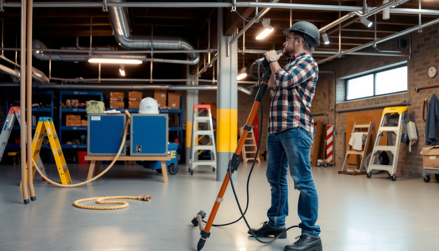 Step-by-step guide on how to install outdoor floors in a basement setting.