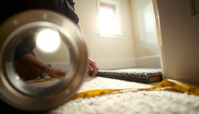 Step-by-step guide on how to install thresholds for carpet floors with tools and materials.