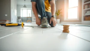 Step-by-step guide on how to install ceramic tile floors without professional help.
