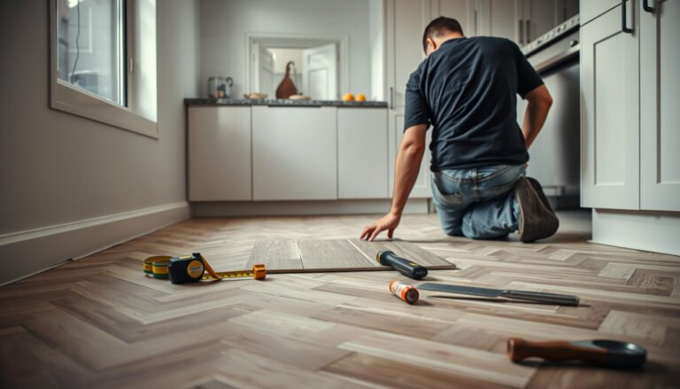 Step-by-step guide on how to install chevron floors over tile for a stylish upgrade.