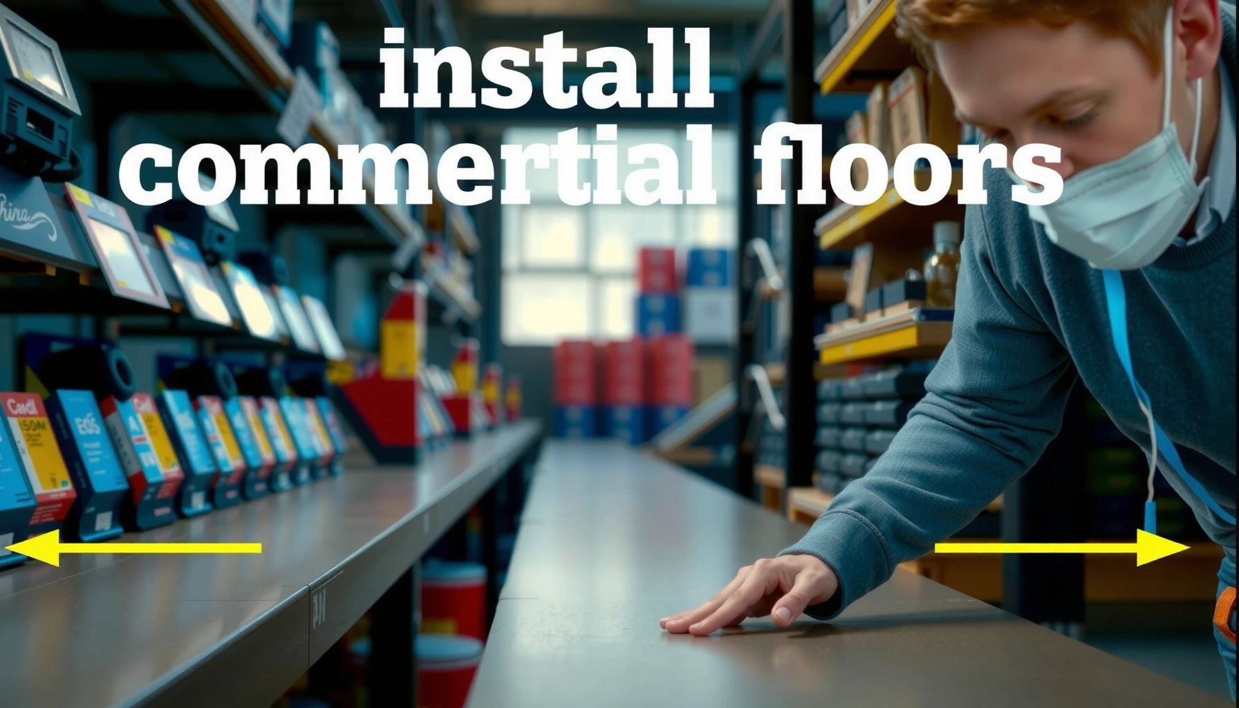 Step-by-step guide on how to install commercial floors with tools and materials.