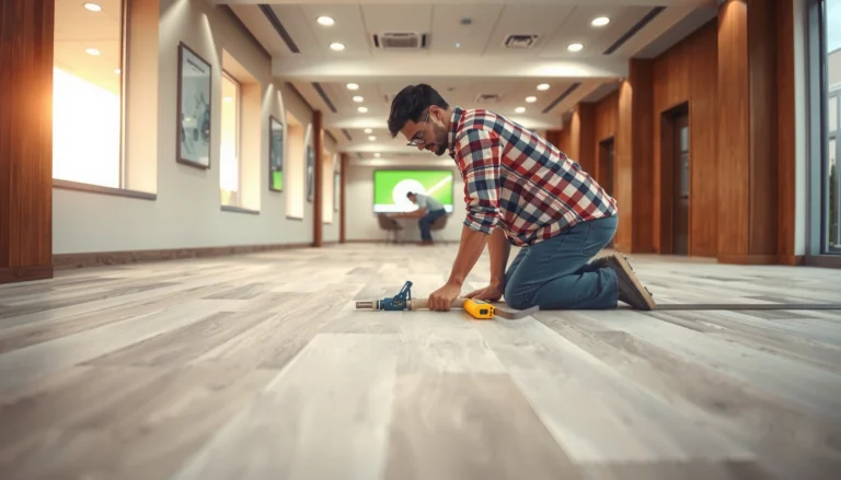 Step-by-step guide on how to install commercial floors without professional help.