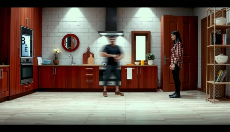 Step-by-step guide on how to install commercial kitchen floors with tools and materials shown.