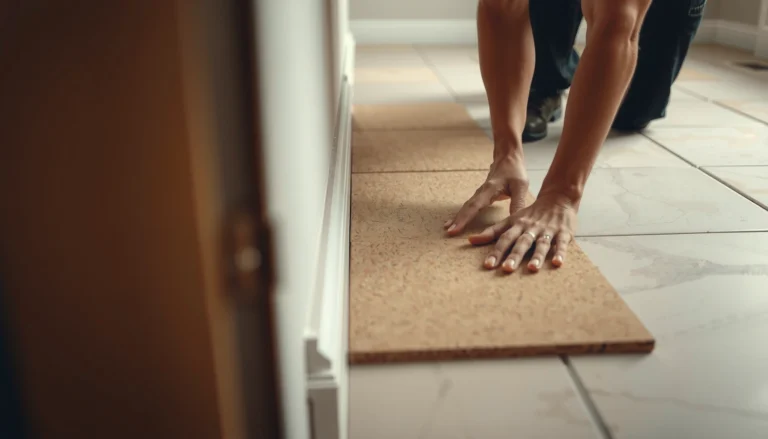 Step-by-step guide on how to install cork floors over tile for a beautiful home upgrade.