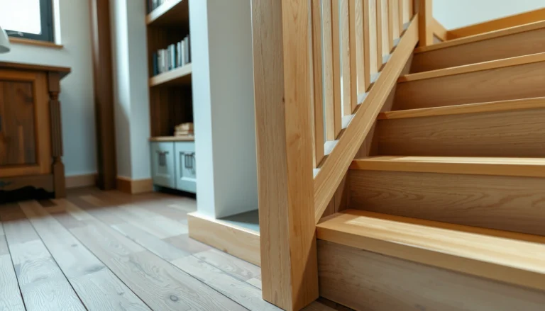 Step-by-step guide on installing engineered wood floors around stairs for a seamless finish.