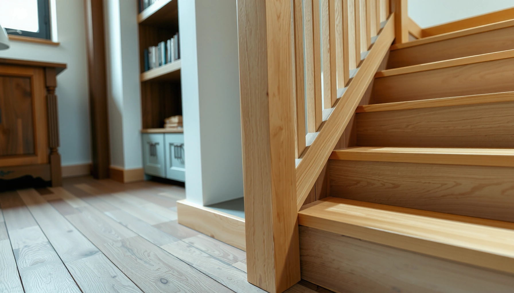 Step-by-step guide on installing engineered wood floors around stairs for a seamless finish.