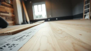 Step-by-step guide on installing engineered wood floors over concrete.