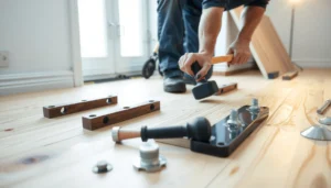 Step-by-step guide to installing engineered wood floors over plywood.