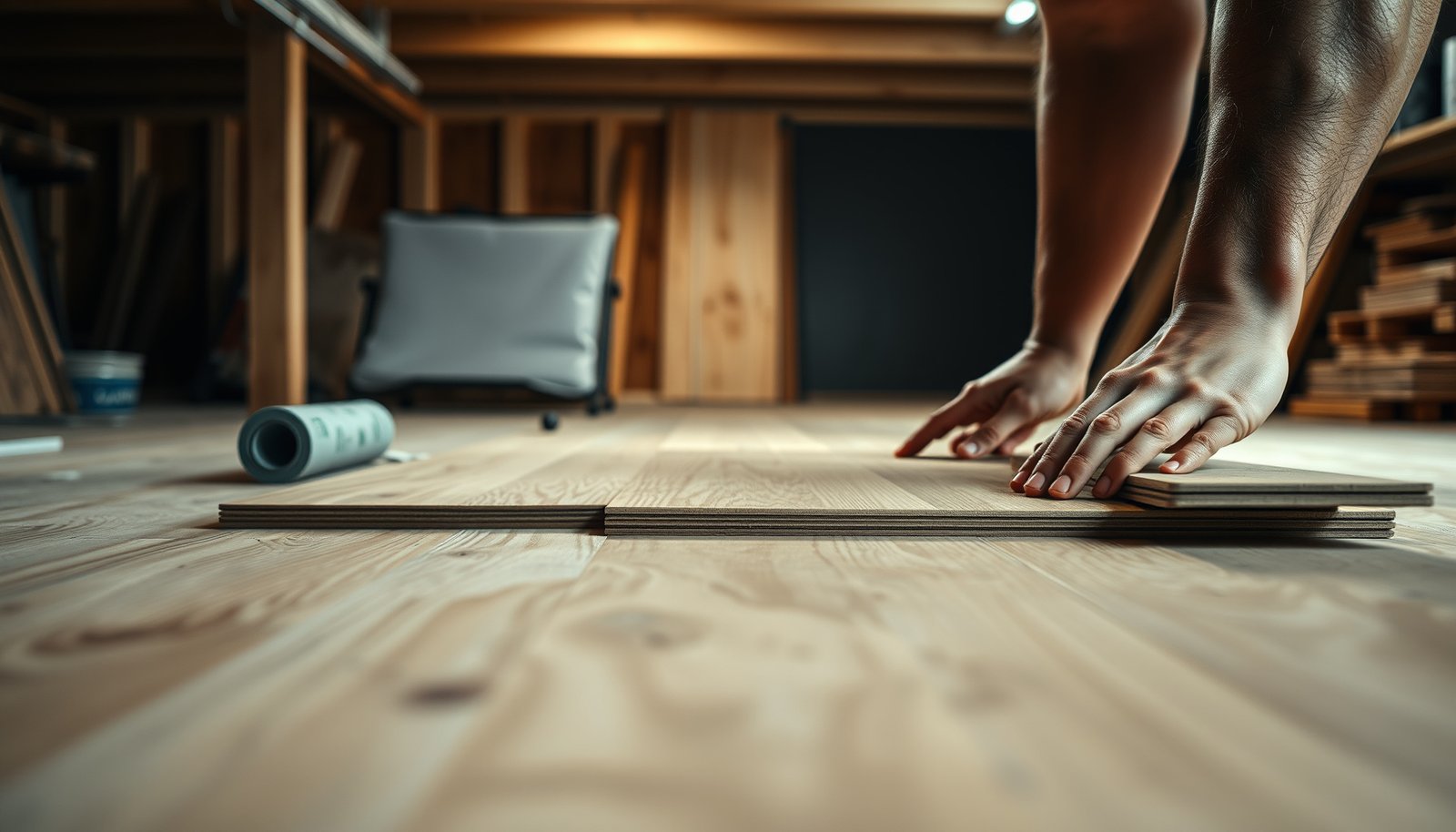 Step-by-step guide on how to install engineered wood floors in a basement.
