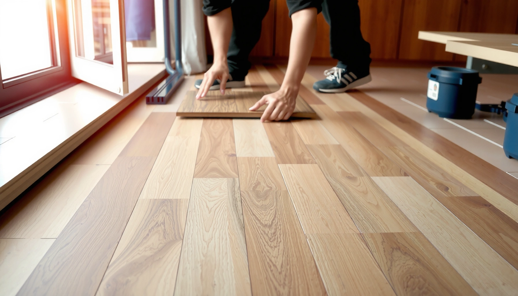 Step-by-step guide on how to install engineered wood floors over tile surfaces.