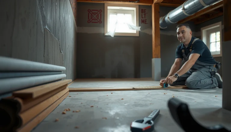 Step-by-step guide on how to install flooring over existing basement floors for a fresh look.
