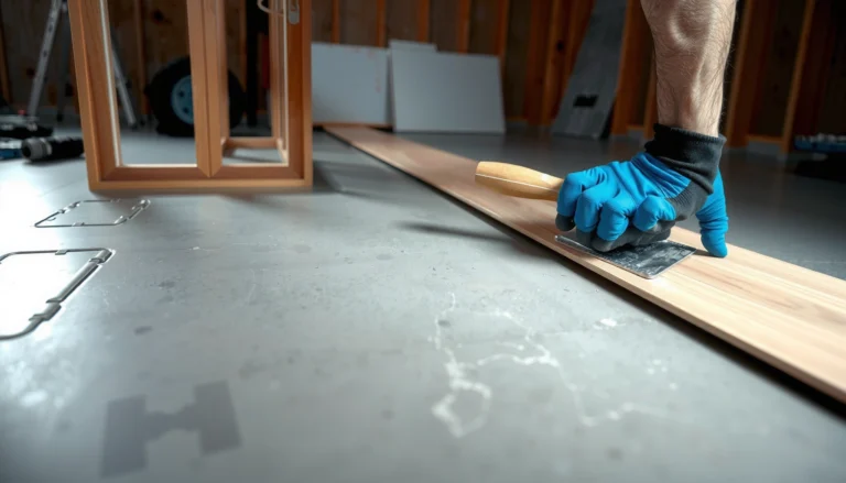 Step-by-step guide on installing new flooring over existing concrete floors.