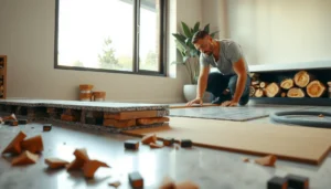 Step-by-step guide on how to install granite floors in a living room