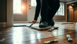Step-by-step guide on how to install granite floors over existing flooring.