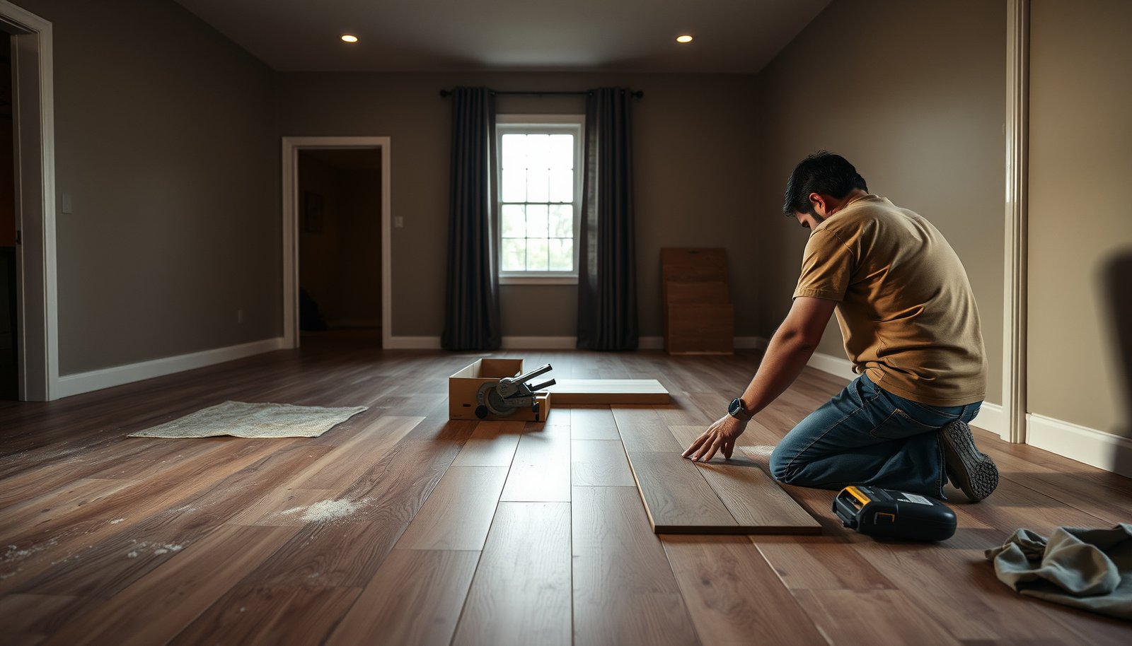 Step-by-step guide on how to install hardwood floors in a rental property