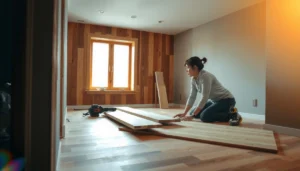 Step-by-step guide on how to install hardwood floors in a bedroom.