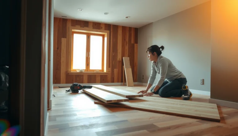 Step-by-step guide on how to install hardwood floors in a bedroom.