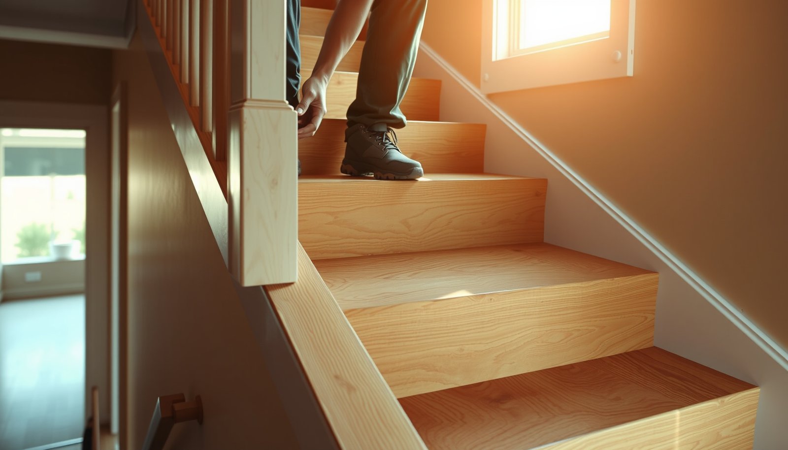 Step-by-step guide on how to install hardwood floors in a staircase.