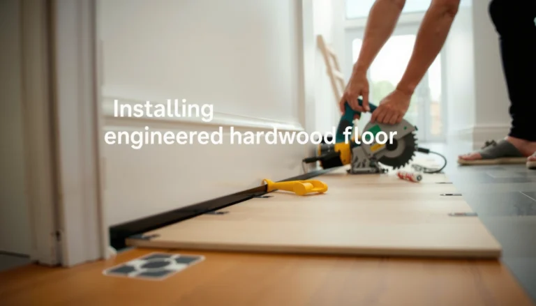 Step-by-step guide for installing hardwood floors over tile flooring.