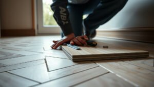 Step-by-step guide on how to install herringbone floors over tile for a stylish look.