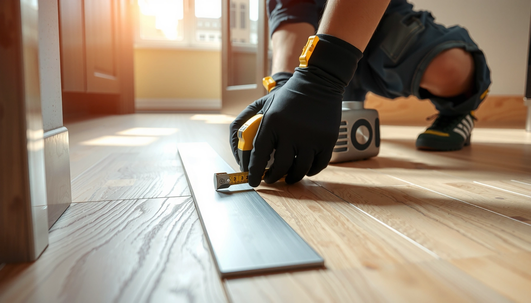 Step-by-step guide on how to install thresholds for kitchen floors.