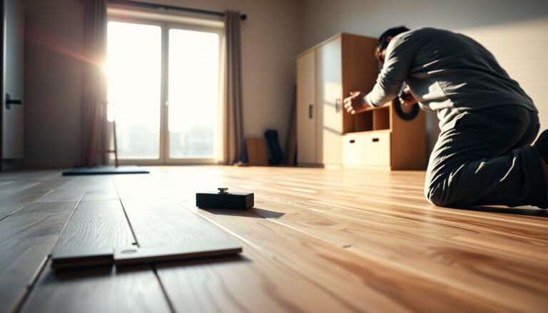 Step-by-step guide to installing laminate floors in a home gym for a stylish workout space.