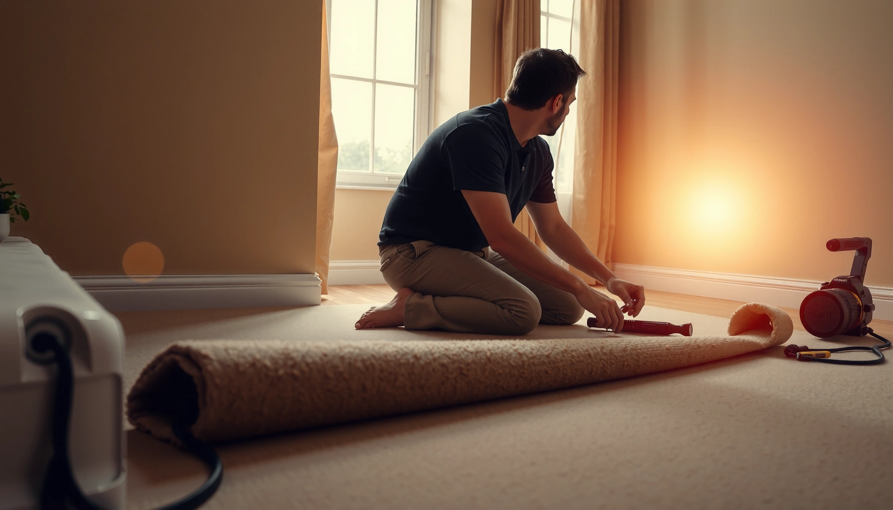 Step-by-step guide on how to install living room carpet floors for a cozy home.