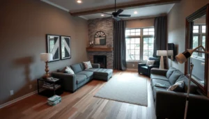 Step-by-step guide on how to install sheet vinyl floors in your living room.