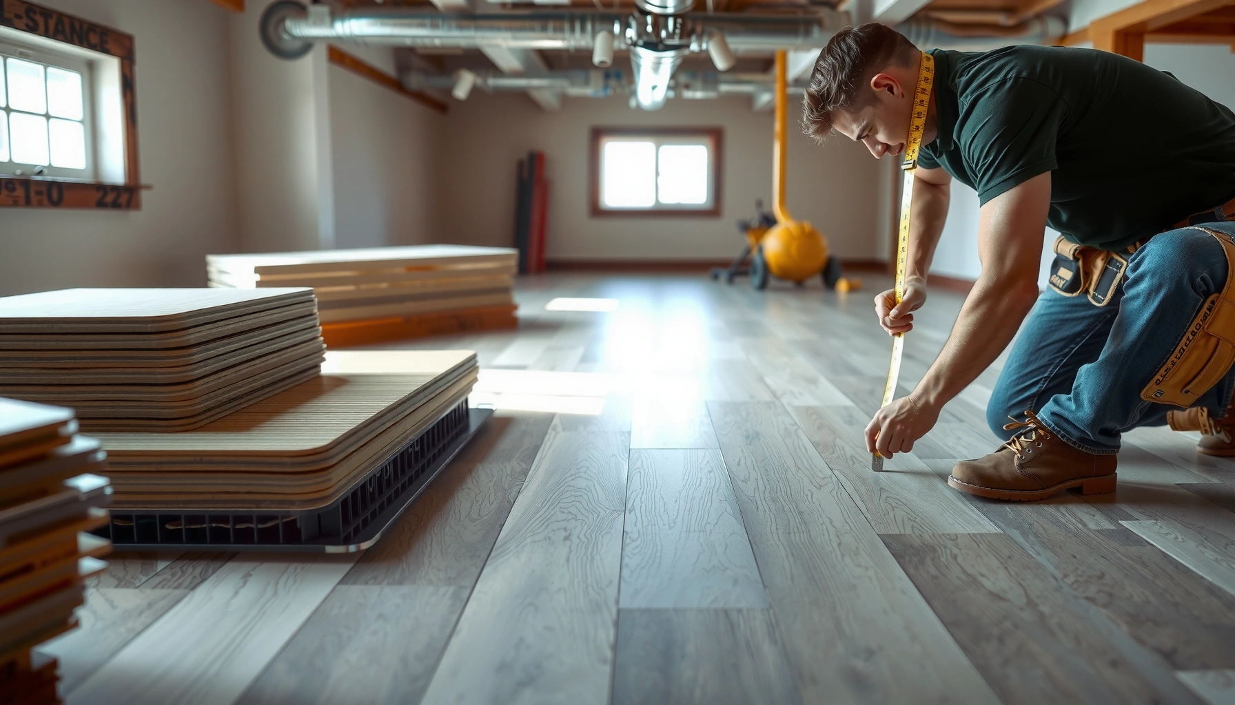 Step-by-step guide on how to install LVT floors in a basement for a stylish and durable finish.