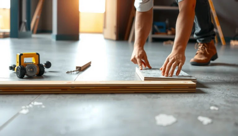 Step-by-step guide on how to install luxury vinyl tile over concrete floors.