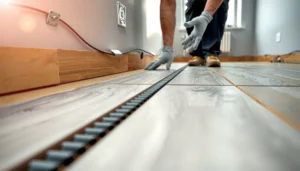 Step-by-step guide on how to install LVT flooring over existing floors for a seamless look.