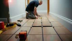 Step-by-step guide on how to install LVT flooring over tile for a seamless finish.