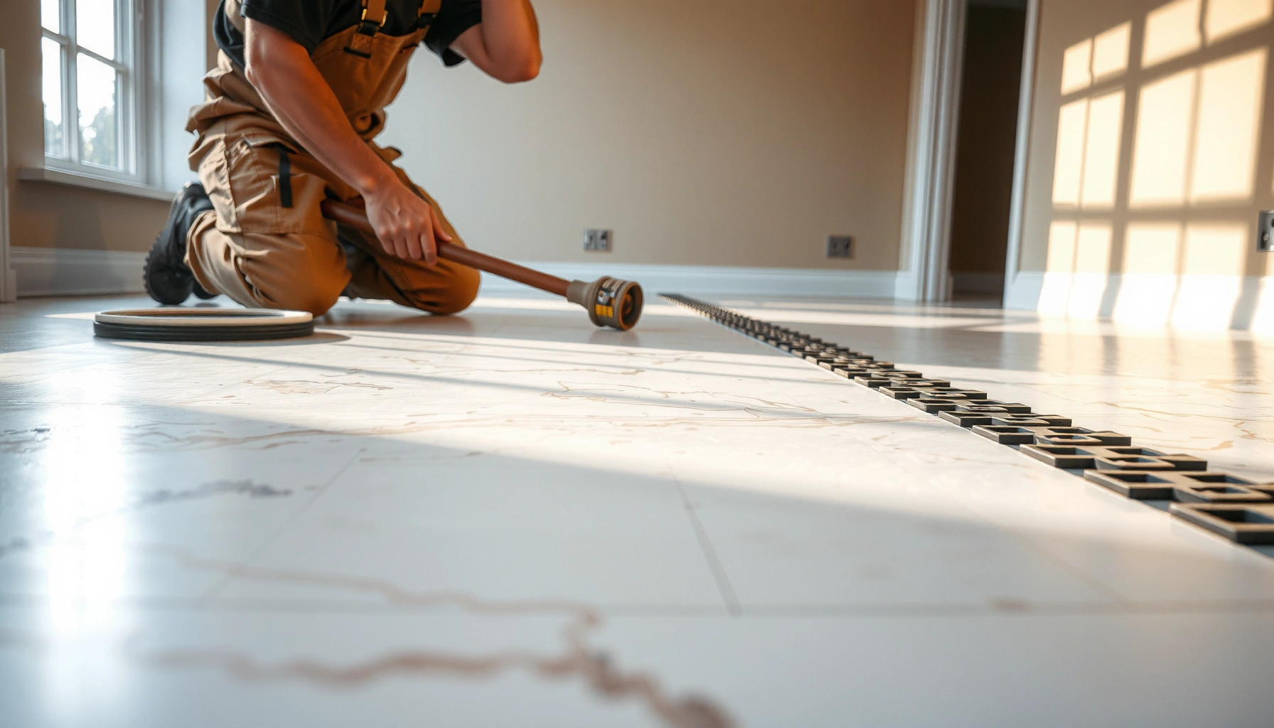Step-by-step guide on how to install marble floors over existing flooring for a stylish upgrade.