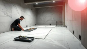 Step-by-step guide on how to install marble floors in a basement for a luxurious finish.