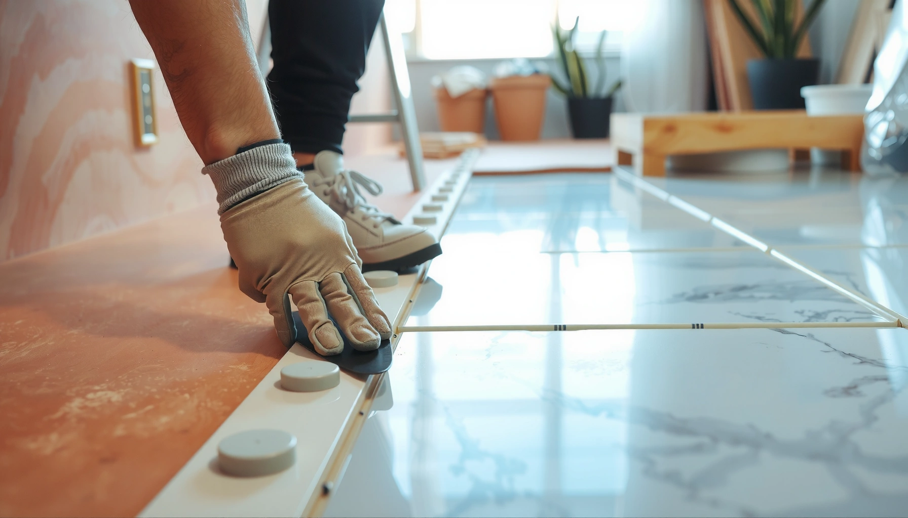 Step-by-step guide for installing marble floors without professional help.