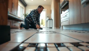 Step-by-step guide on how to install mosaic tile over existing flooring for a beautiful finish.