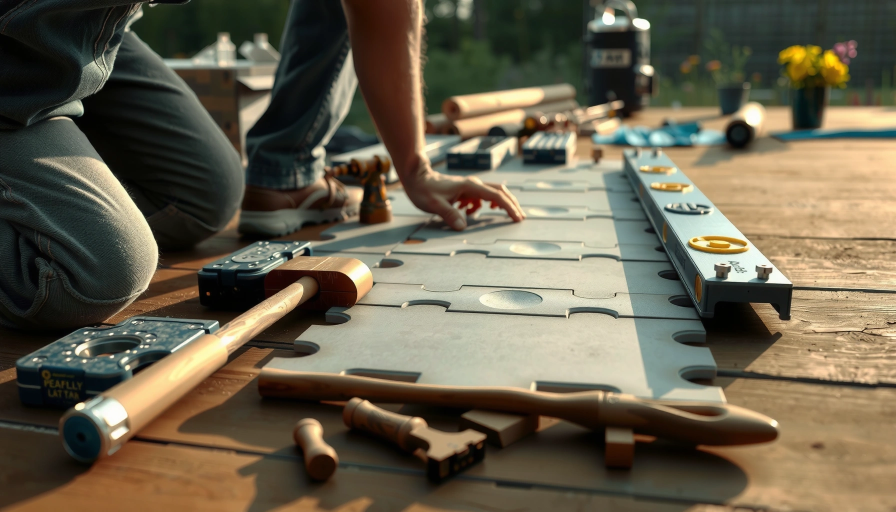 Step-by-step guide to installing outdoor floors without professional help.
