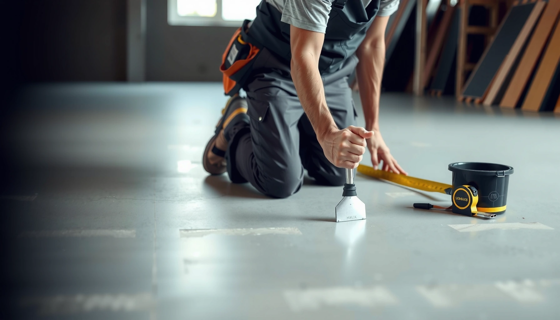 Step-by-step guide for installing flooring over concrete in commercial spaces.